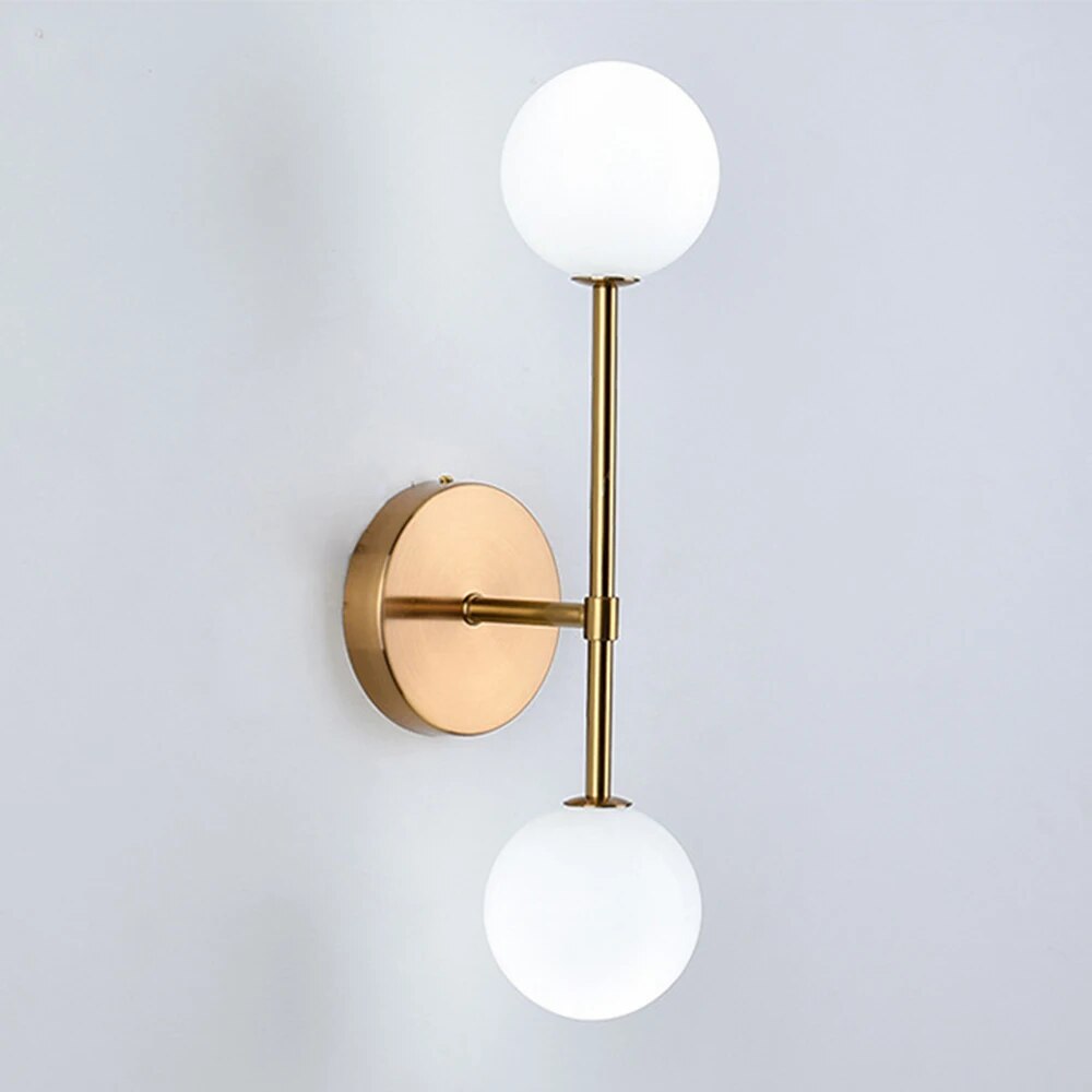 LuminousCrystal - Frosted Glass Bal Led Wall Lamp