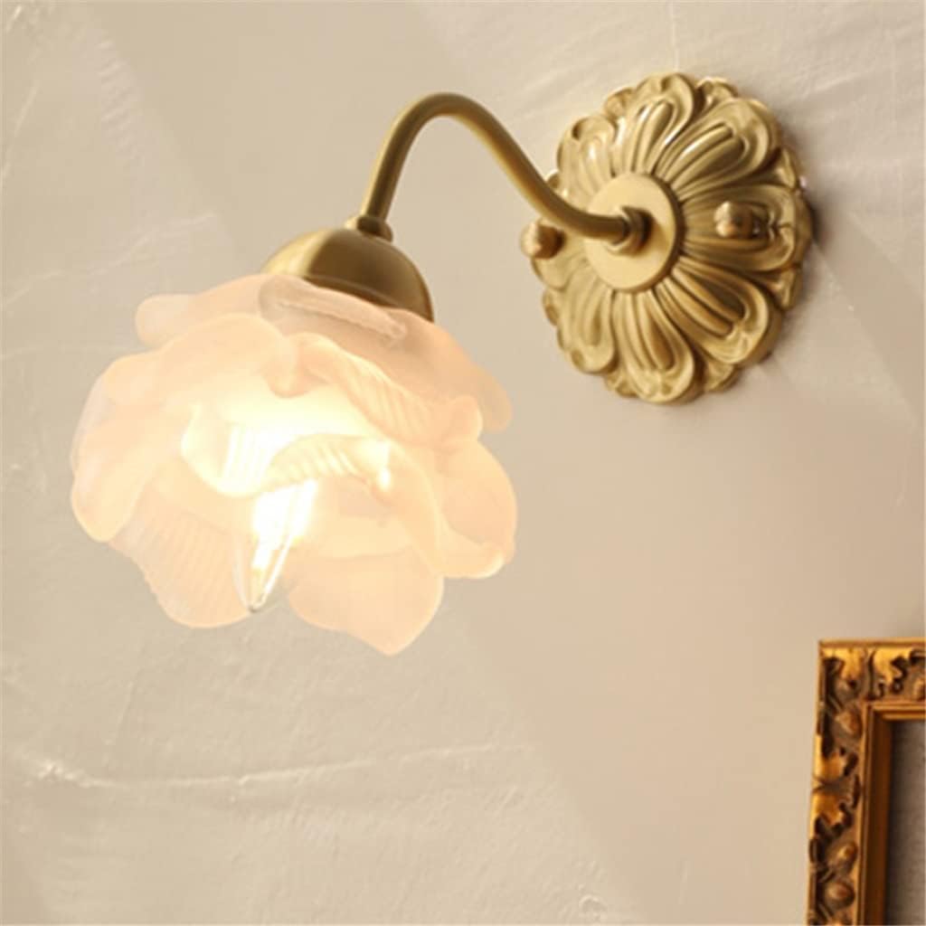 BlossomGlow | Vintage copper petal wall light