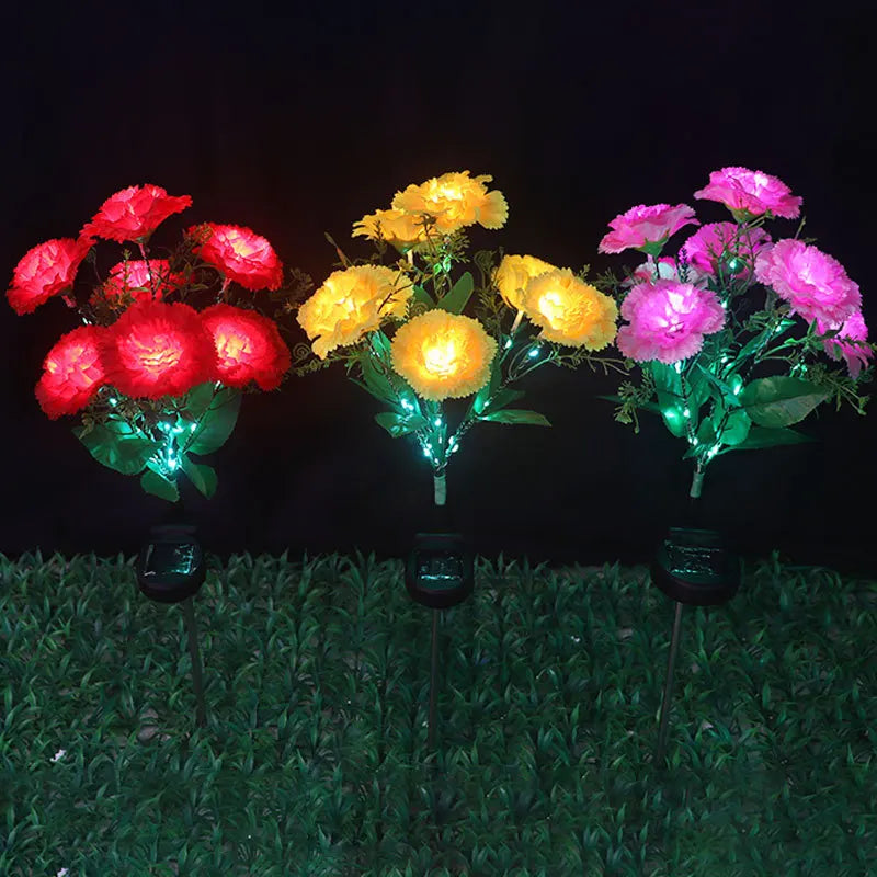 GlowBloom - Solar-powered carnation light
