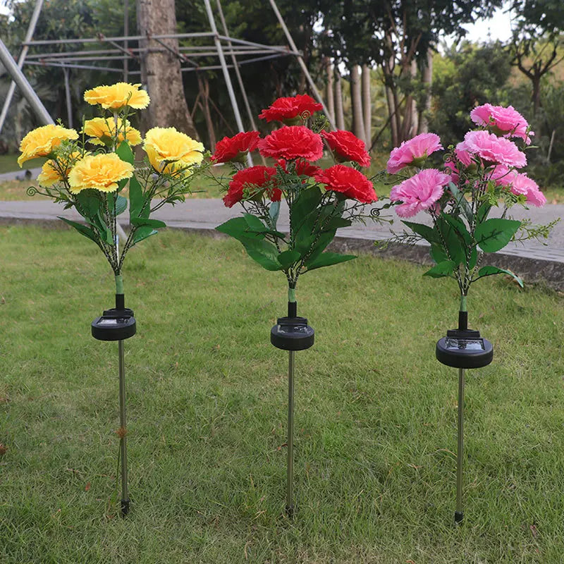 GlowBloom - Solar-powered carnation light