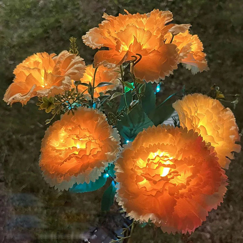 GlowBloom - Solar-powered carnation light