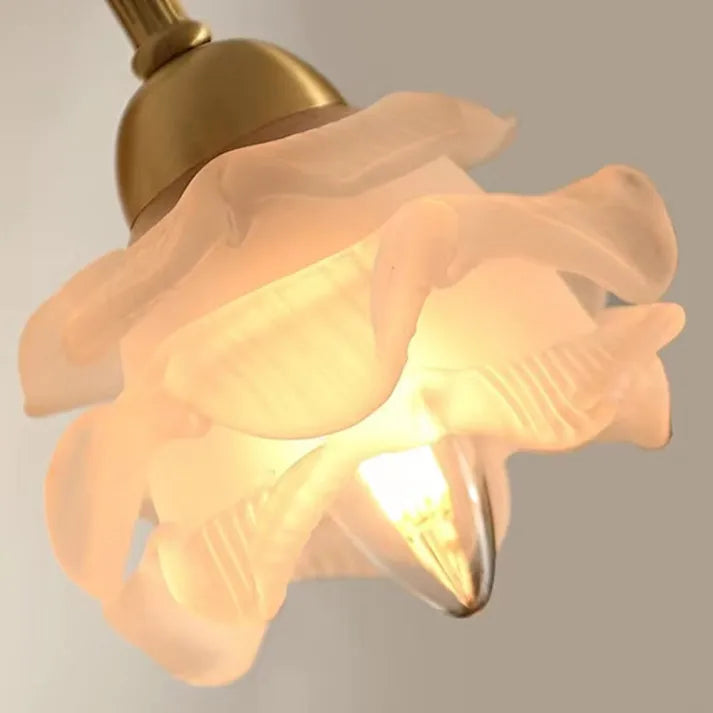 BlossomGlow | Vintage copper petal wall light