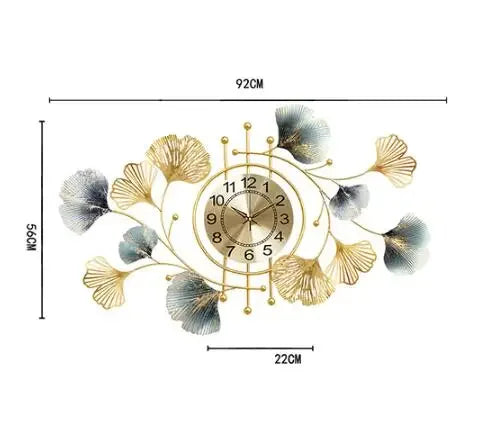 BlossomElegance - Floral Luxury wall clock