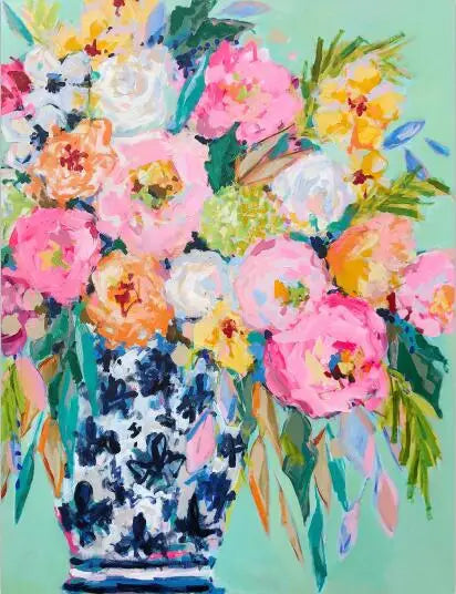 BloomCanvas | Colorful flower oil paintings