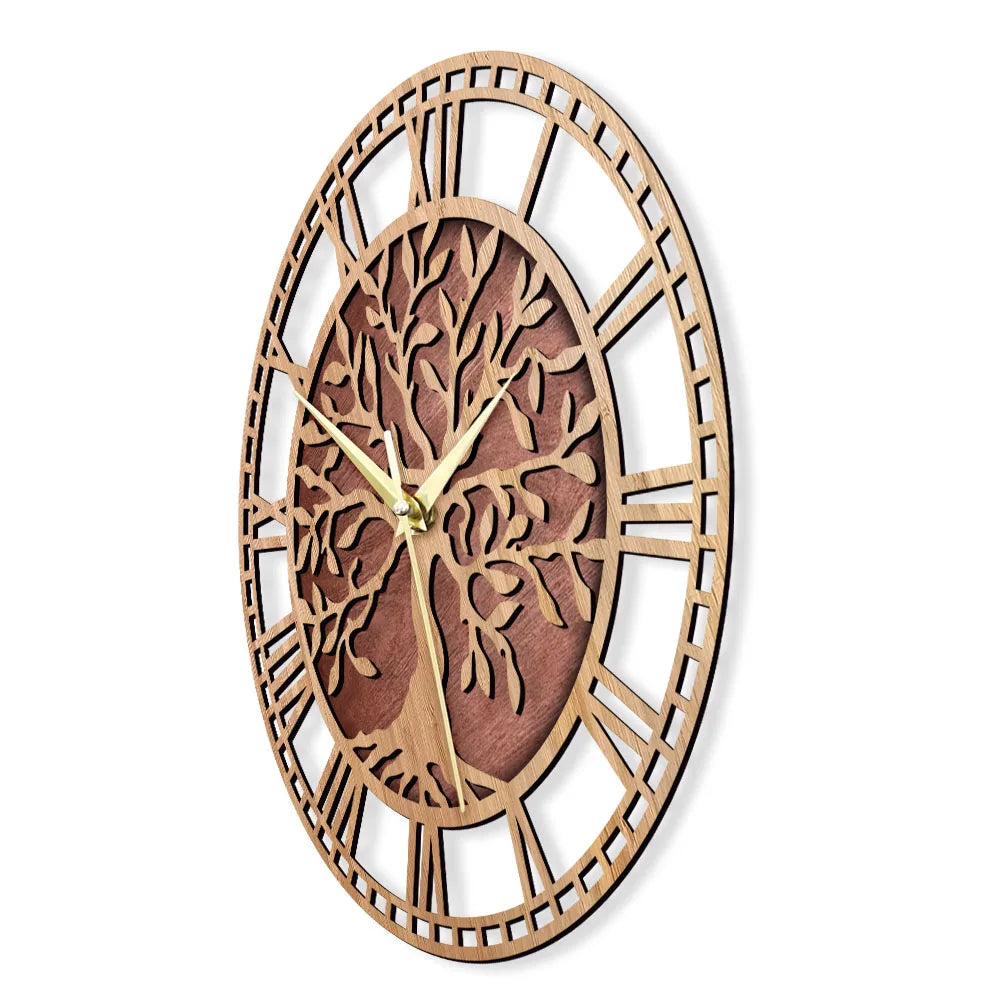AncientRoots | Wooden wall clock