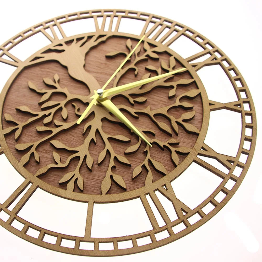 AncientRoots | Wooden wall clock