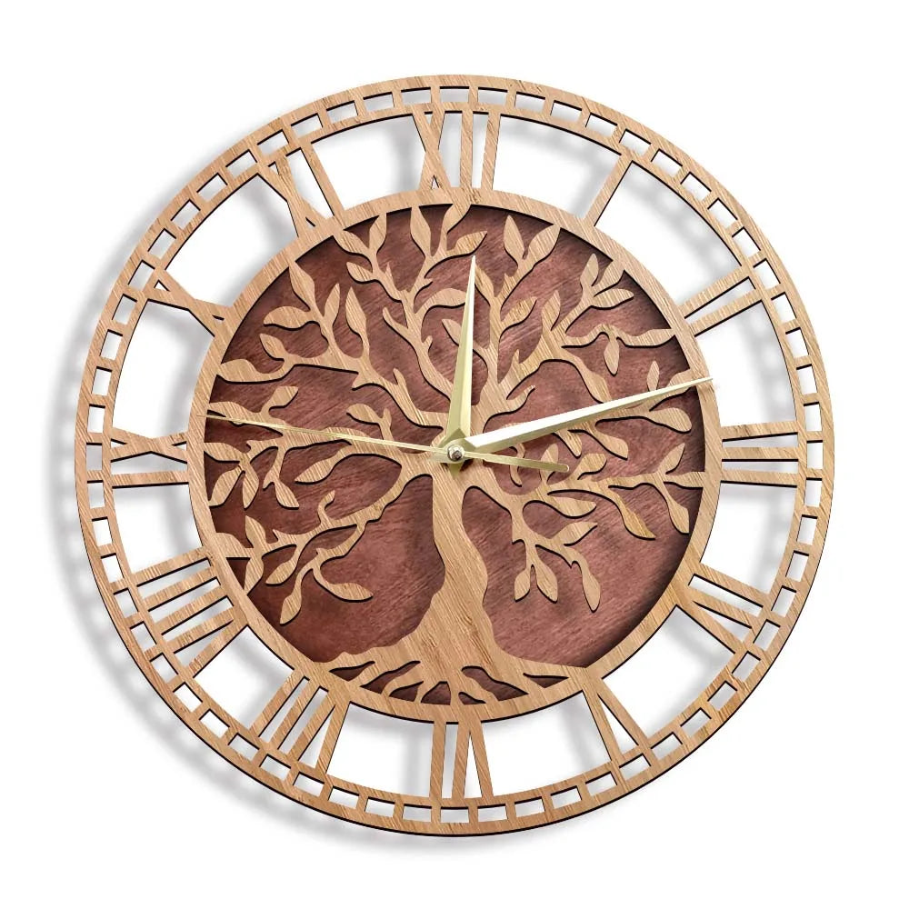 AncientRoots | Wooden wall clock