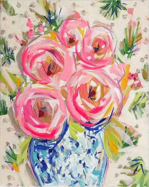 BloomCanvas | Colorful flower oil paintings