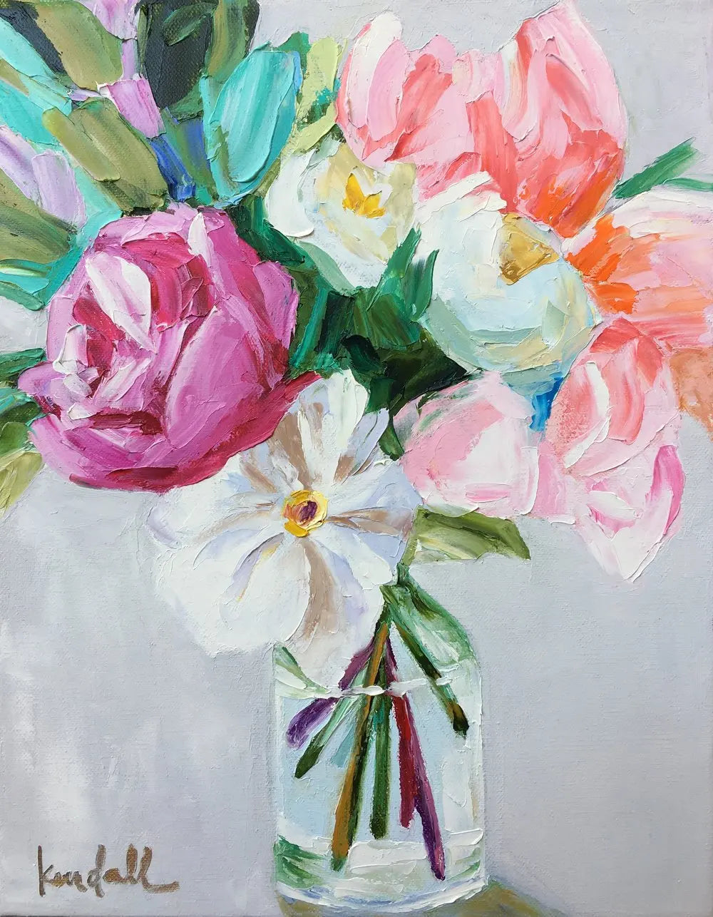 BloomCanvas | Colorful flower oil paintings