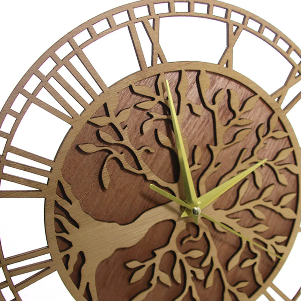 AncientRoots | Wooden wall clock