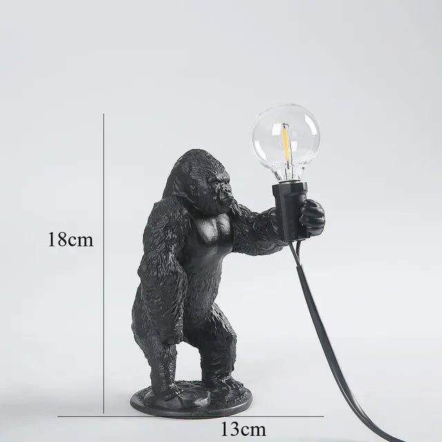 Gorilla Glow - Gorilla animal table lamp