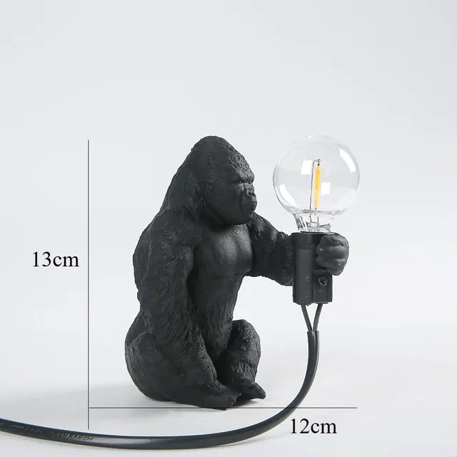 Gorilla Glow - Gorilla animal table lamp