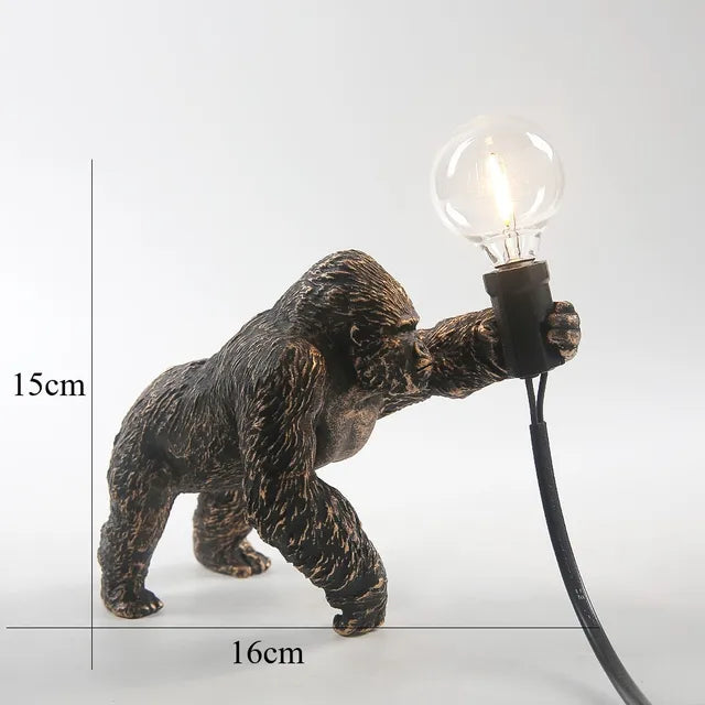 Gorilla Glow - Gorilla animal table lamp