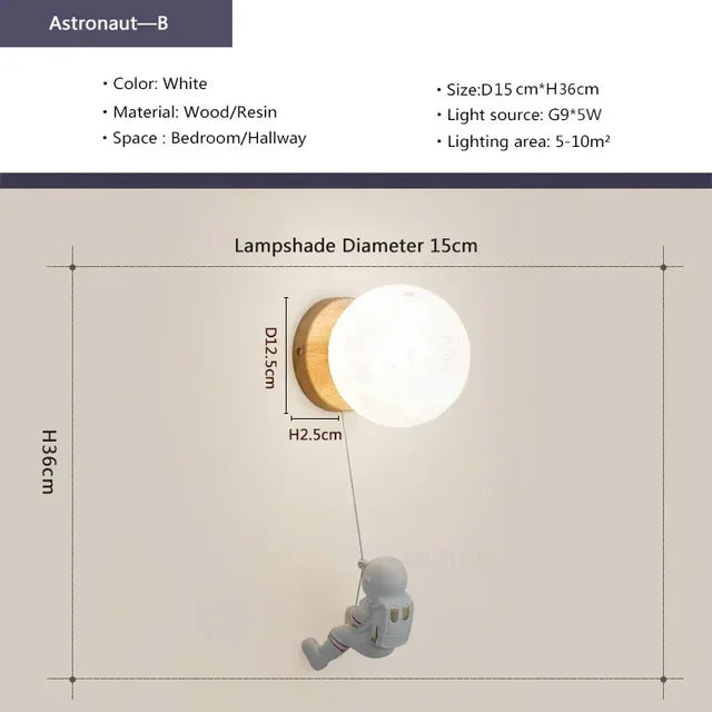 CelestialShine - Moon lamp made of resin
