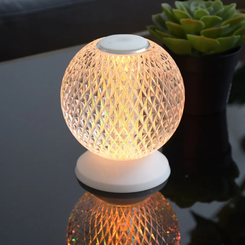 ModCrystal - Modern cordless crystal table lamp