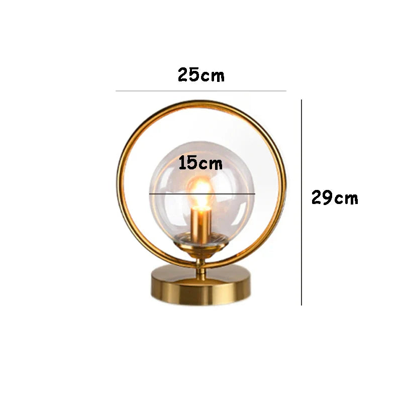 LuminaTreasure - Table lamp with glass globe