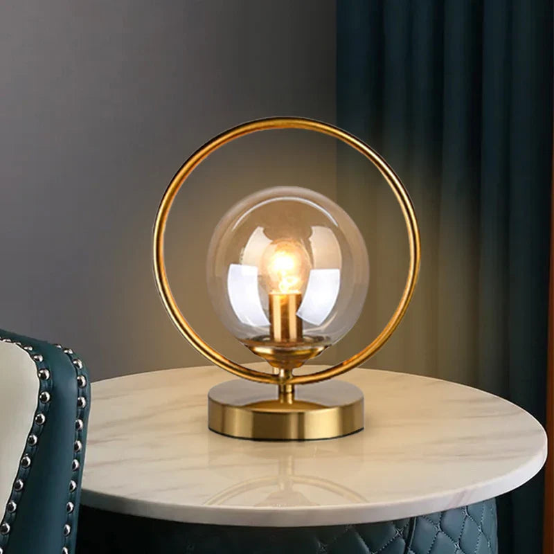 LuminaTreasure - Table lamp with glass globe