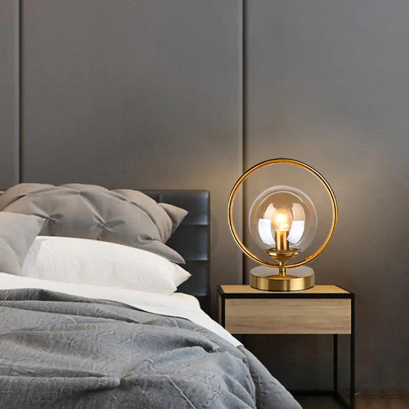 LuminaTreasure - Table lamp with glass globe