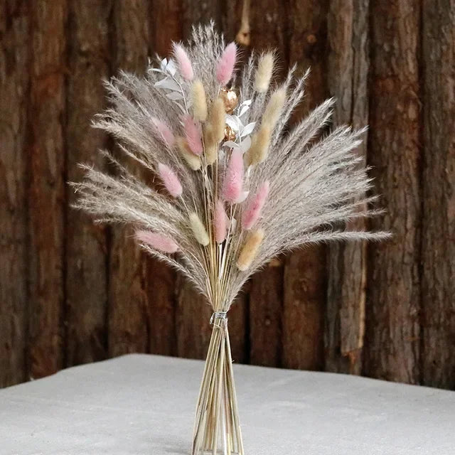 BohoBliss - Dried Pampas Grass & Bunny Tails Decoration