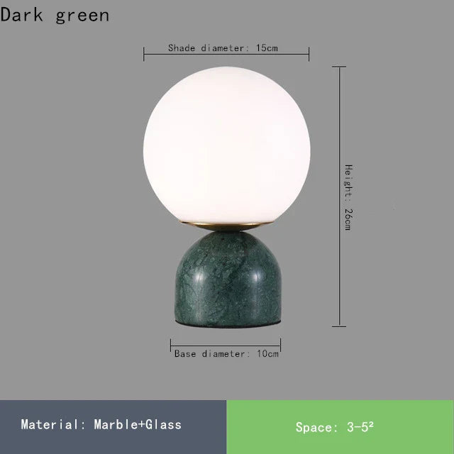 NordicRound - Marble glass lamp