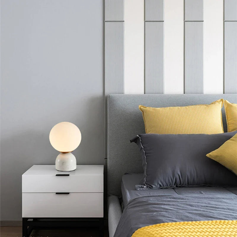 NordicRound - Marble glass lamp