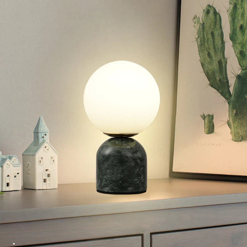 NordicRound - Marble glass lamp