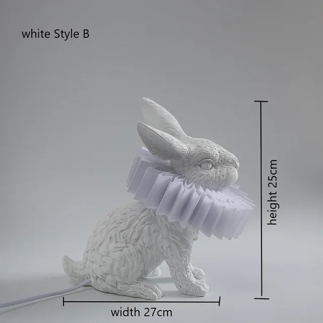 BunnyScarf - Resin rabbit lamps