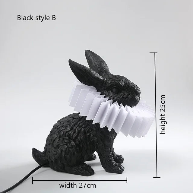 BunnyScarf - Resin rabbit lamps