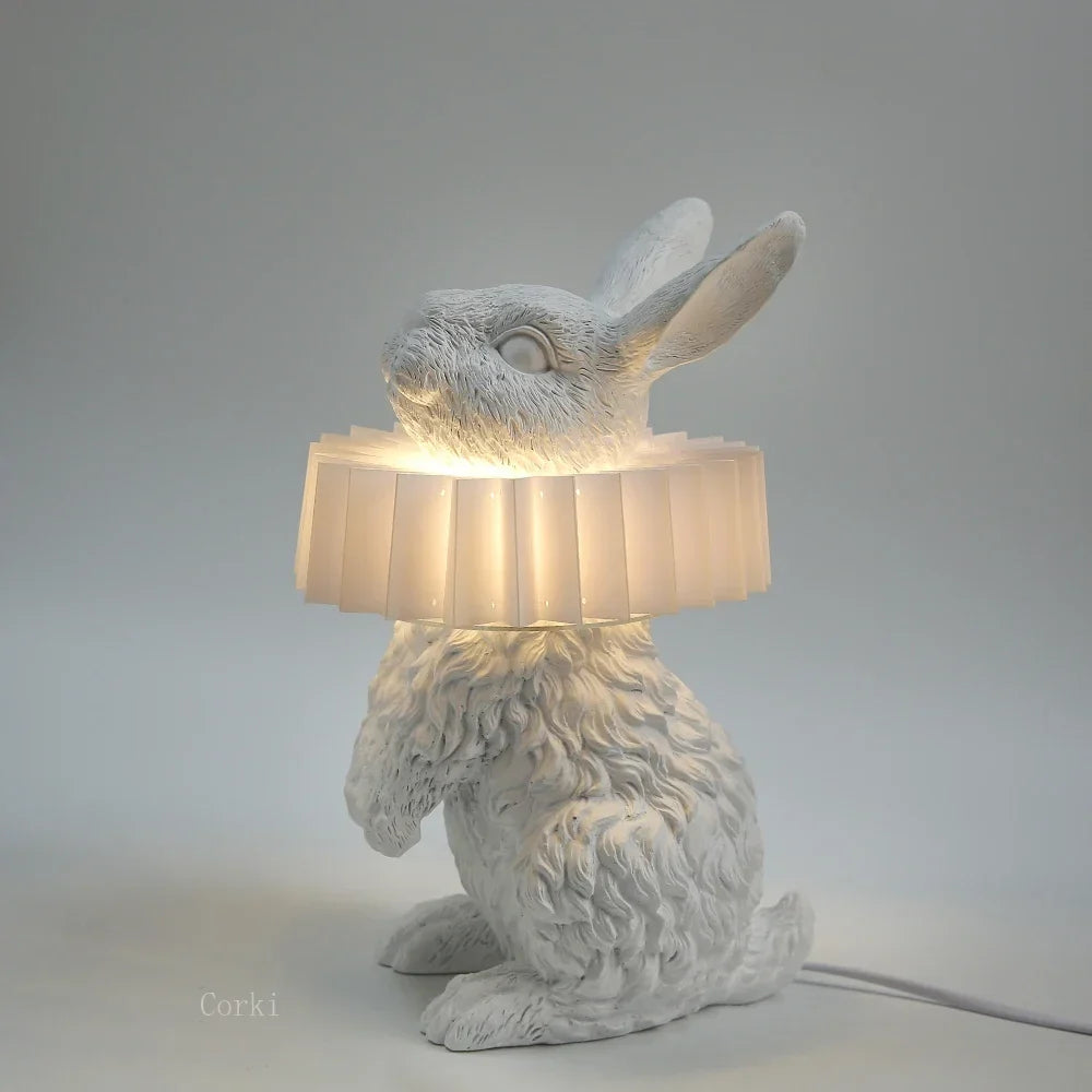 BunnyScarf - Resin rabbit lamps