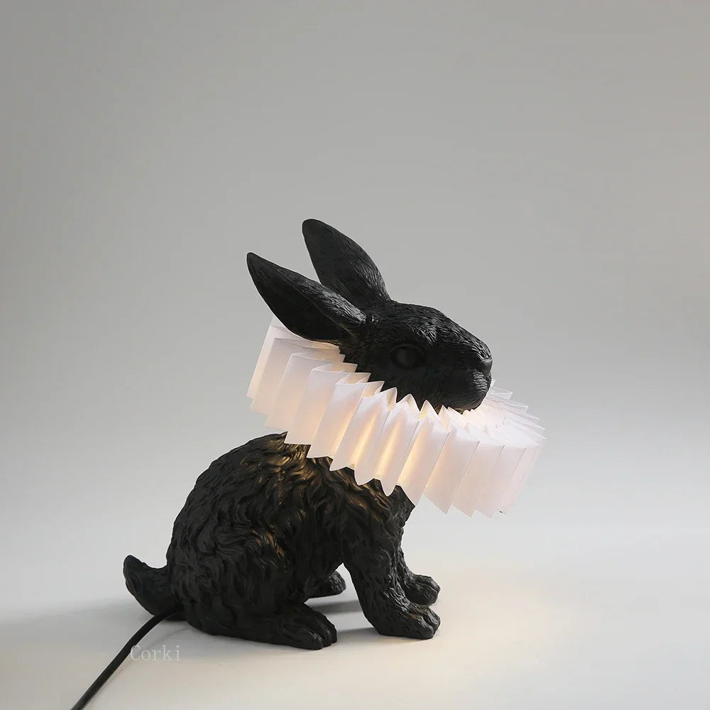 BunnyScarf - Resin rabbit lamps