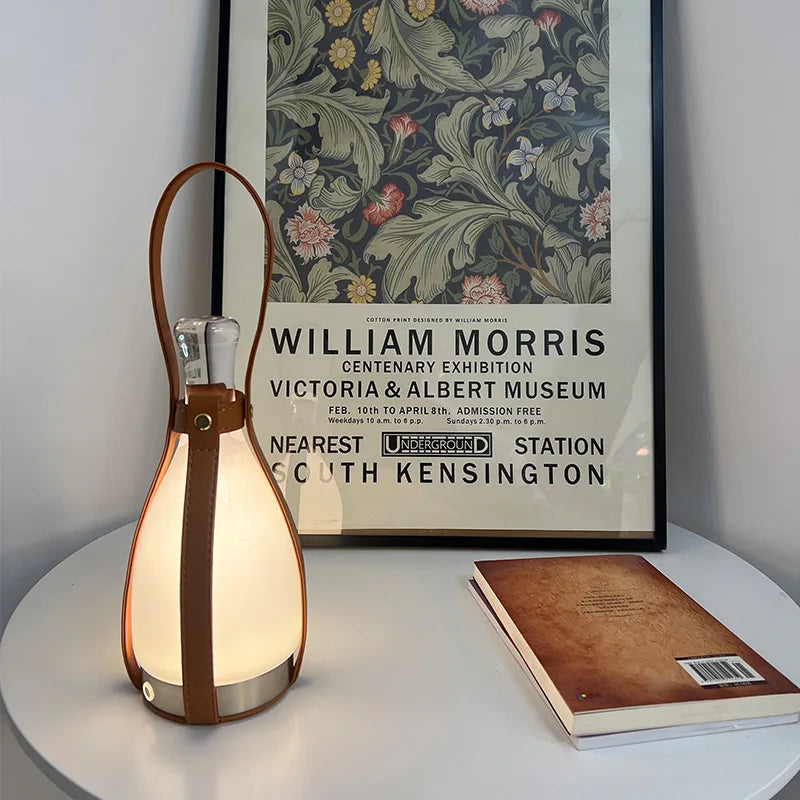 LeatherLuxe - Bottle Nordic lamp