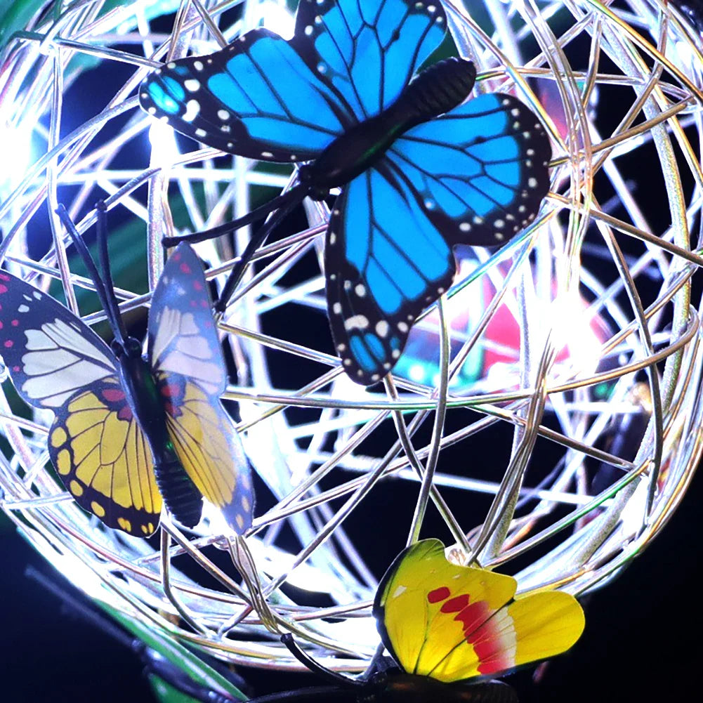 ButterBright - Hanging solar lamp butterfly