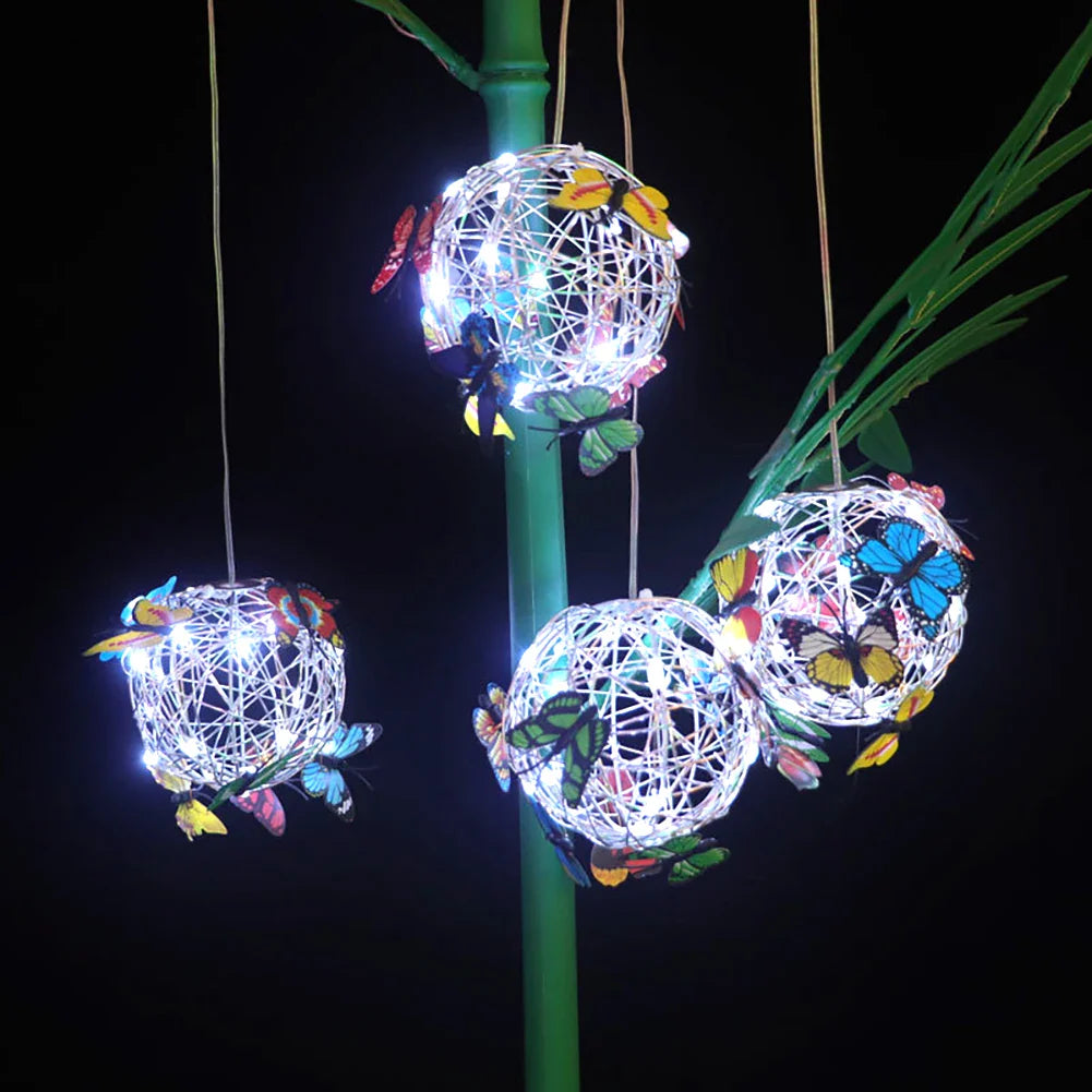 ButterBright - Hanging solar lamp butterfly