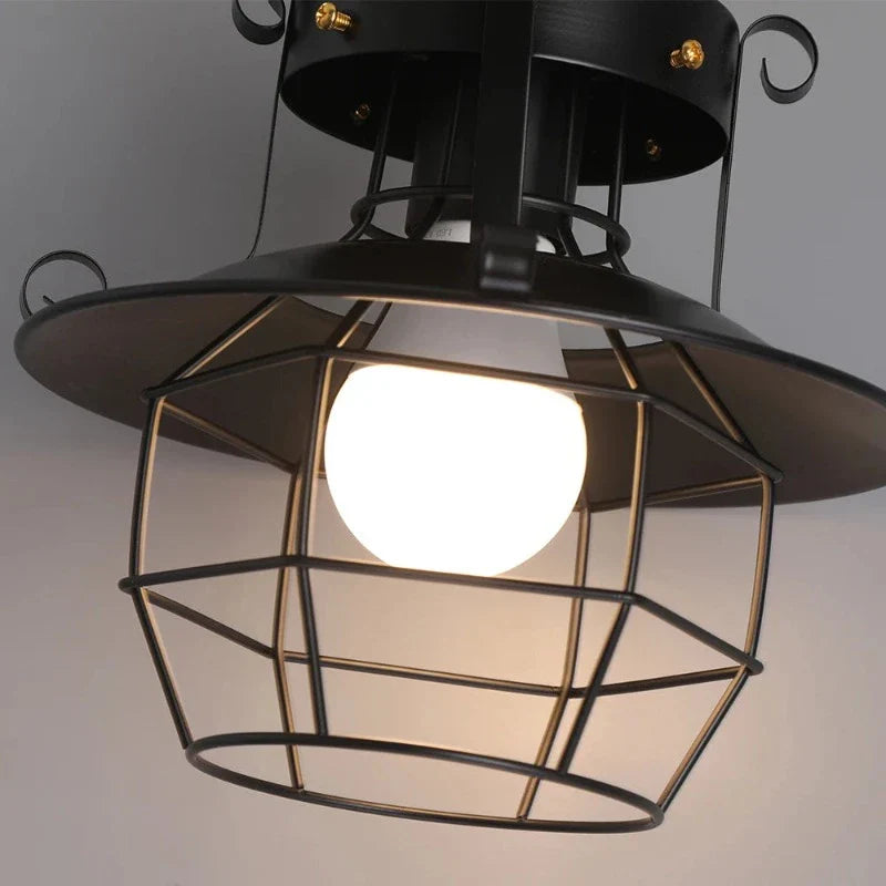 AntiqueCage - Industrial pendant ceiling light
