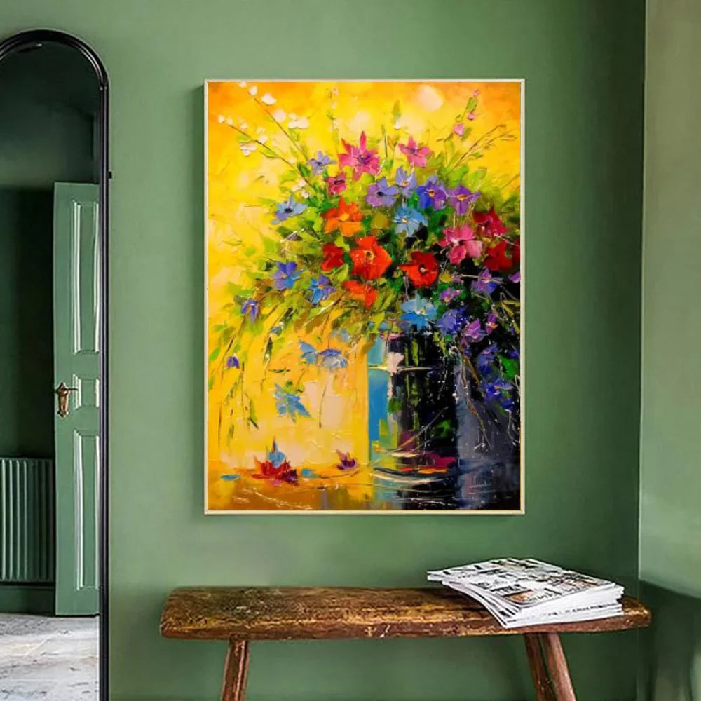 BloomCanvas | Colorful flower oil paintings