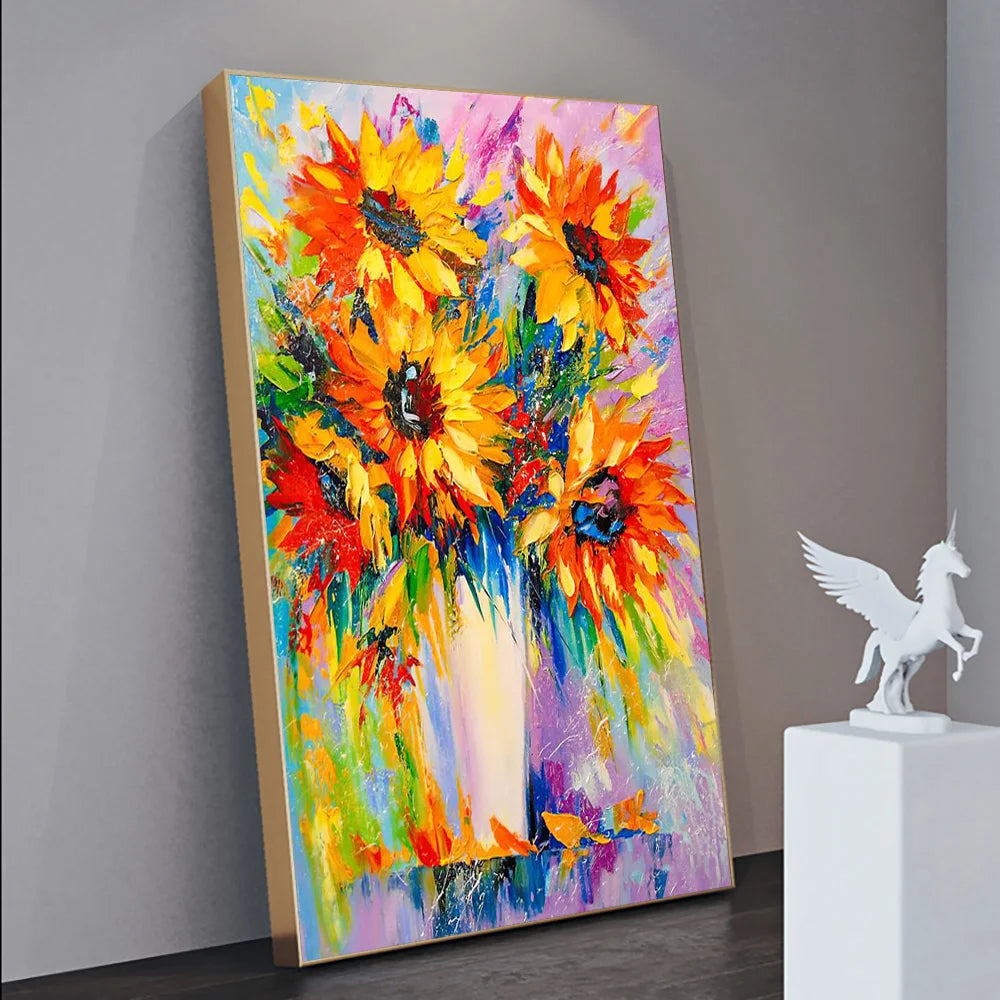 BloomCanvas | Colorful flower oil paintings