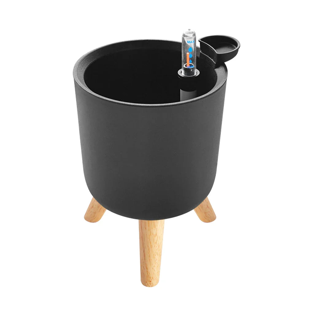 AquaBloom | Self-watering flower pot with wooden legs
