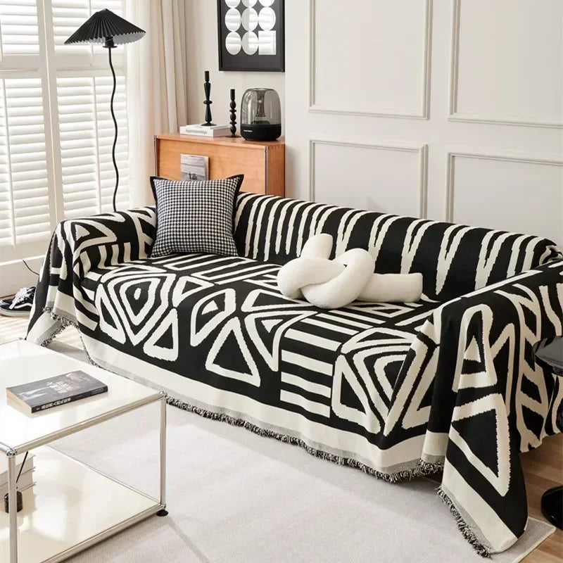 BohoChenille | Sofa blanket with tassels