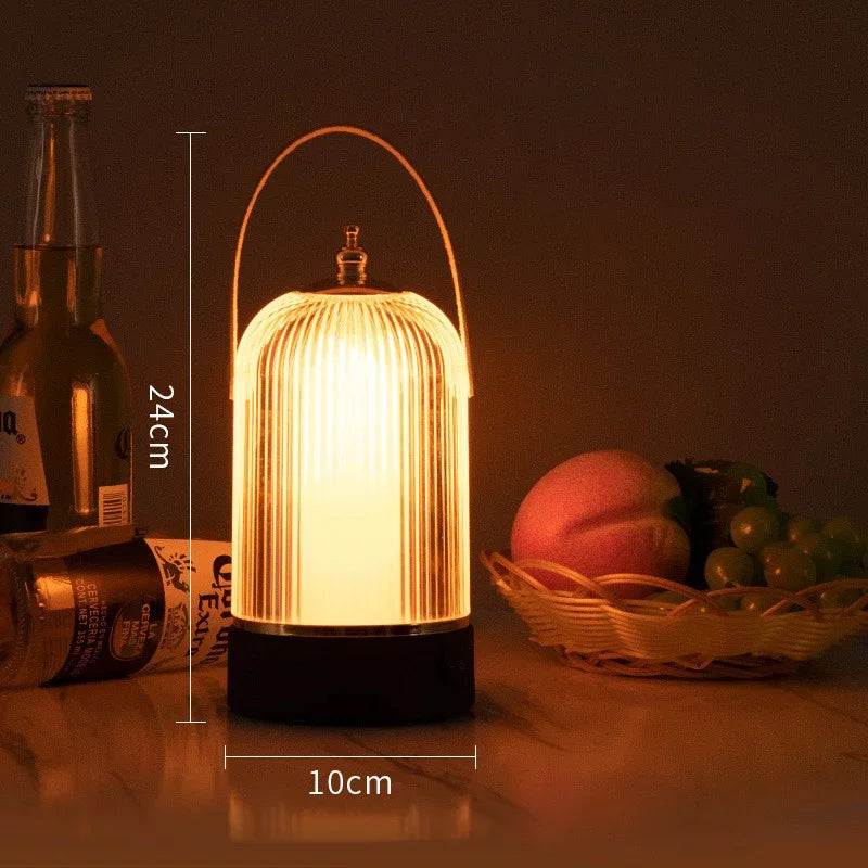 VintageNest | Portable retro birdcage table lamp
