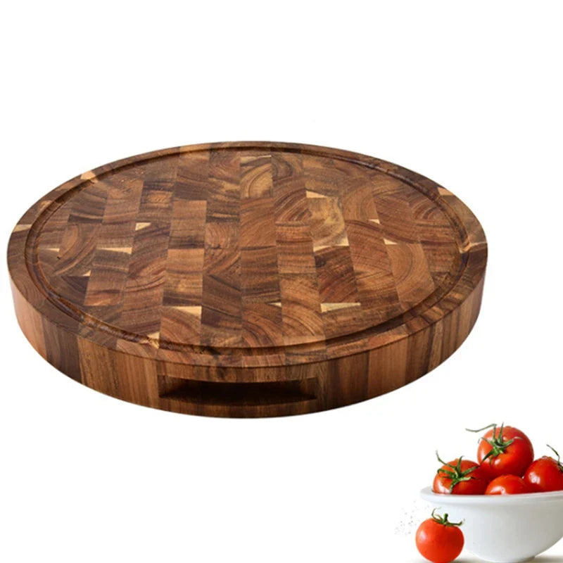 ButcherGrain | Thick round acacia butcher board