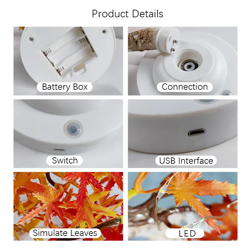 BonsaiSpark | Maple leaves night light