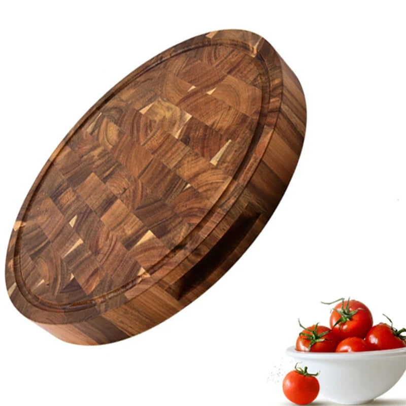 ButcherGrain | Thick round acacia butcher board