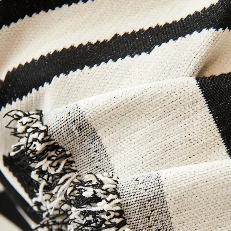 BohoChenille | Sofa blanket with tassels