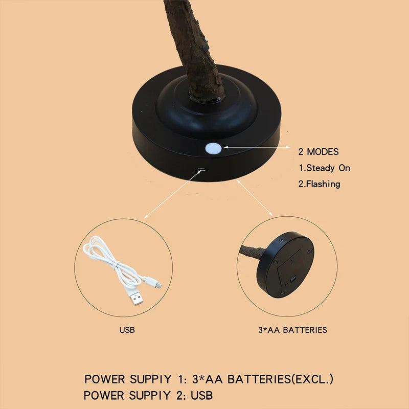 GlimmerBranch | Detachable base tree light