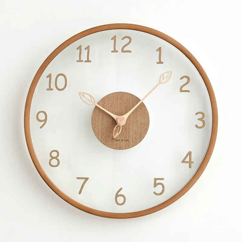 ClarityTime | Transparent glass wall clock