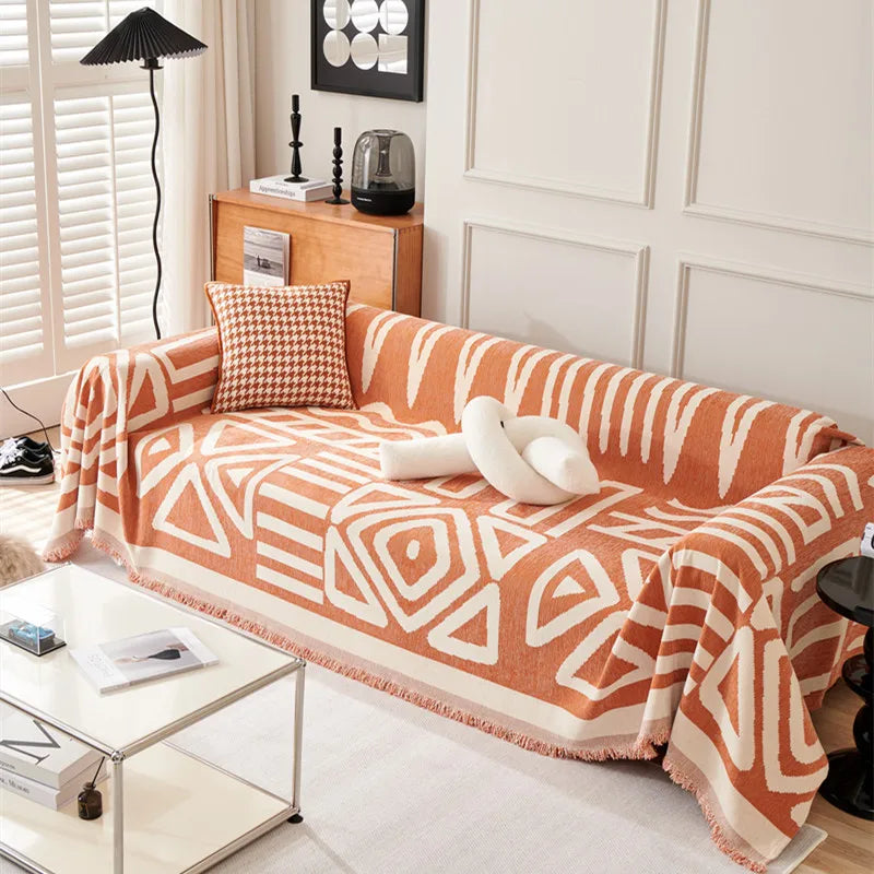 BohoChenille | Sofa blanket with tassels