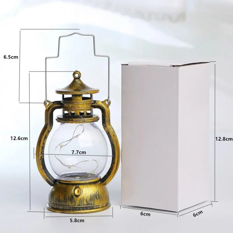 AntiqueAura | Battery-operated hanging lantern