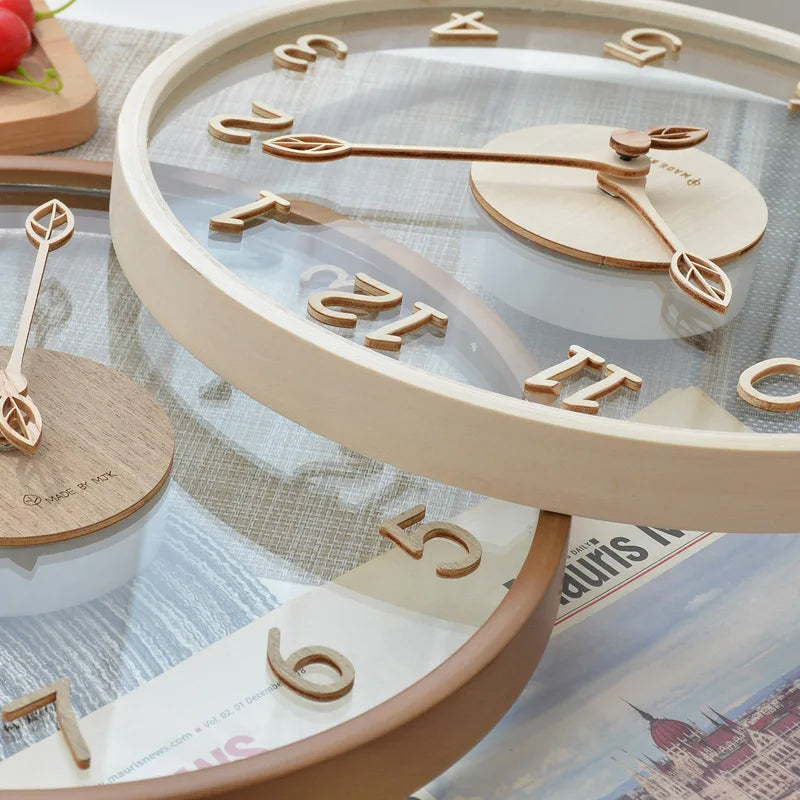 ClarityTime | Transparent glass wall clock
