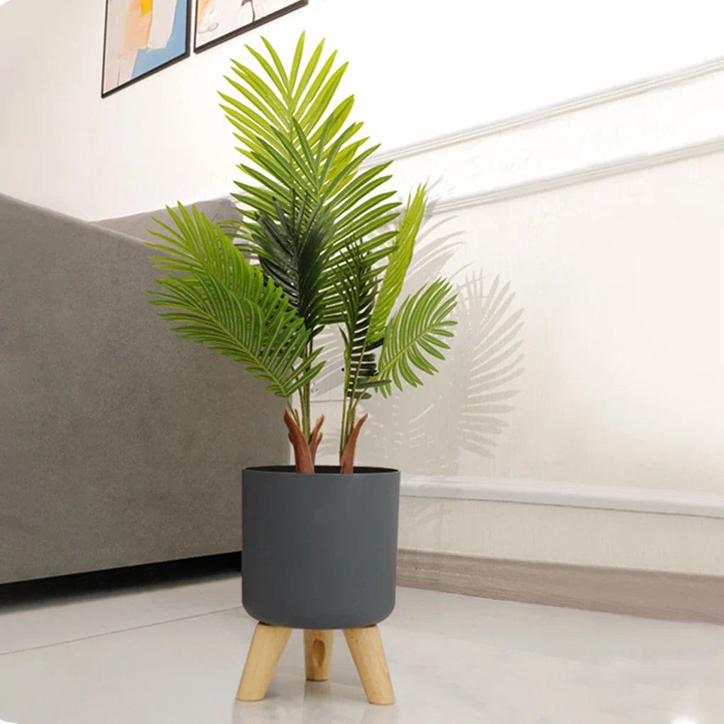 AquaBloom | Self-watering flower pot with wooden legs