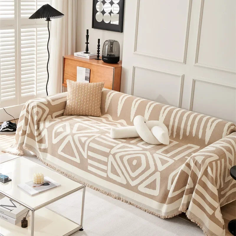 BohoChenille | Sofa blanket with tassels